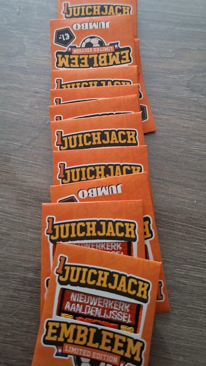 Jumbo juich embleem plaatsnaam, Verzamelen, Supermarktacties, Jumbo, Verzenden