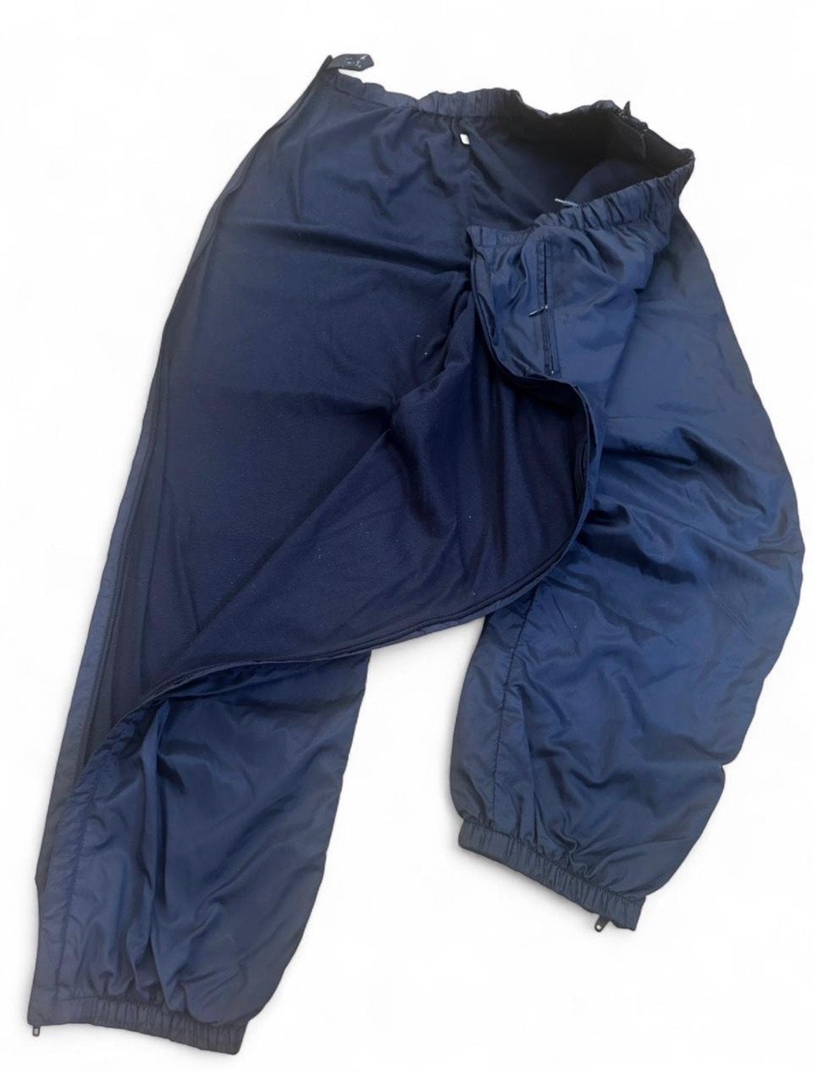 Vintage Adidas Tear-Away Trainingsbroek 32x32 Navy Nylon, Maat 52/54 (L), Blauw, Overige typen, Ophalen of Verzenden
