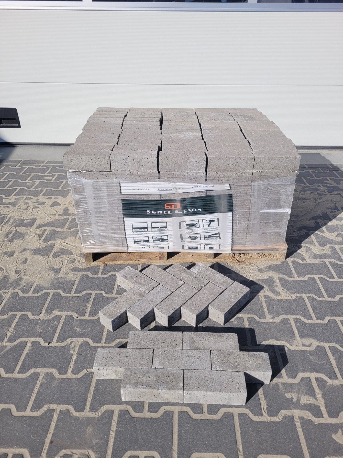Schellevis Dikformaat Klinkers Grijs - 6 m², Klinkers, Nieuw, Beton, 5 tot 10 m²