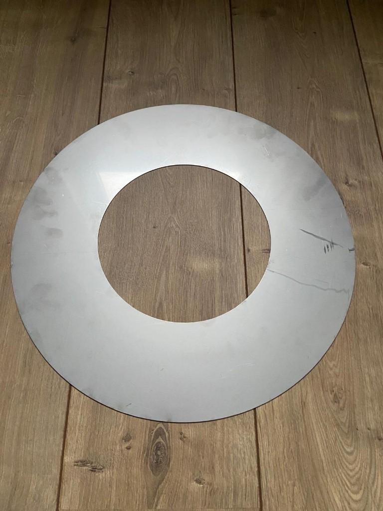 Kachelpijp rozet rvs voor rookkanaal 150 mm, Ophalen, Nieuw, Hout, Houtkachel