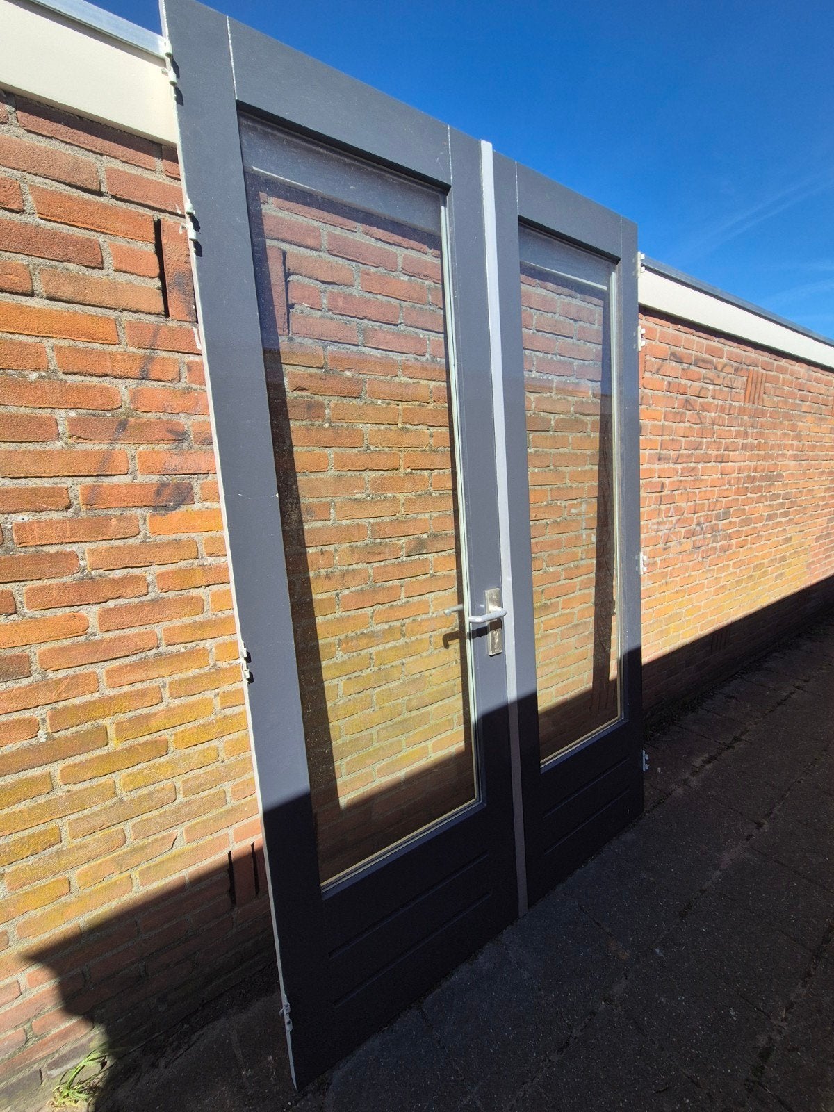 Openslaande deuren, terrasdeuren, tuindeuren, Ophalen, Gebruikt, 120 cm of meer, Buitendeur