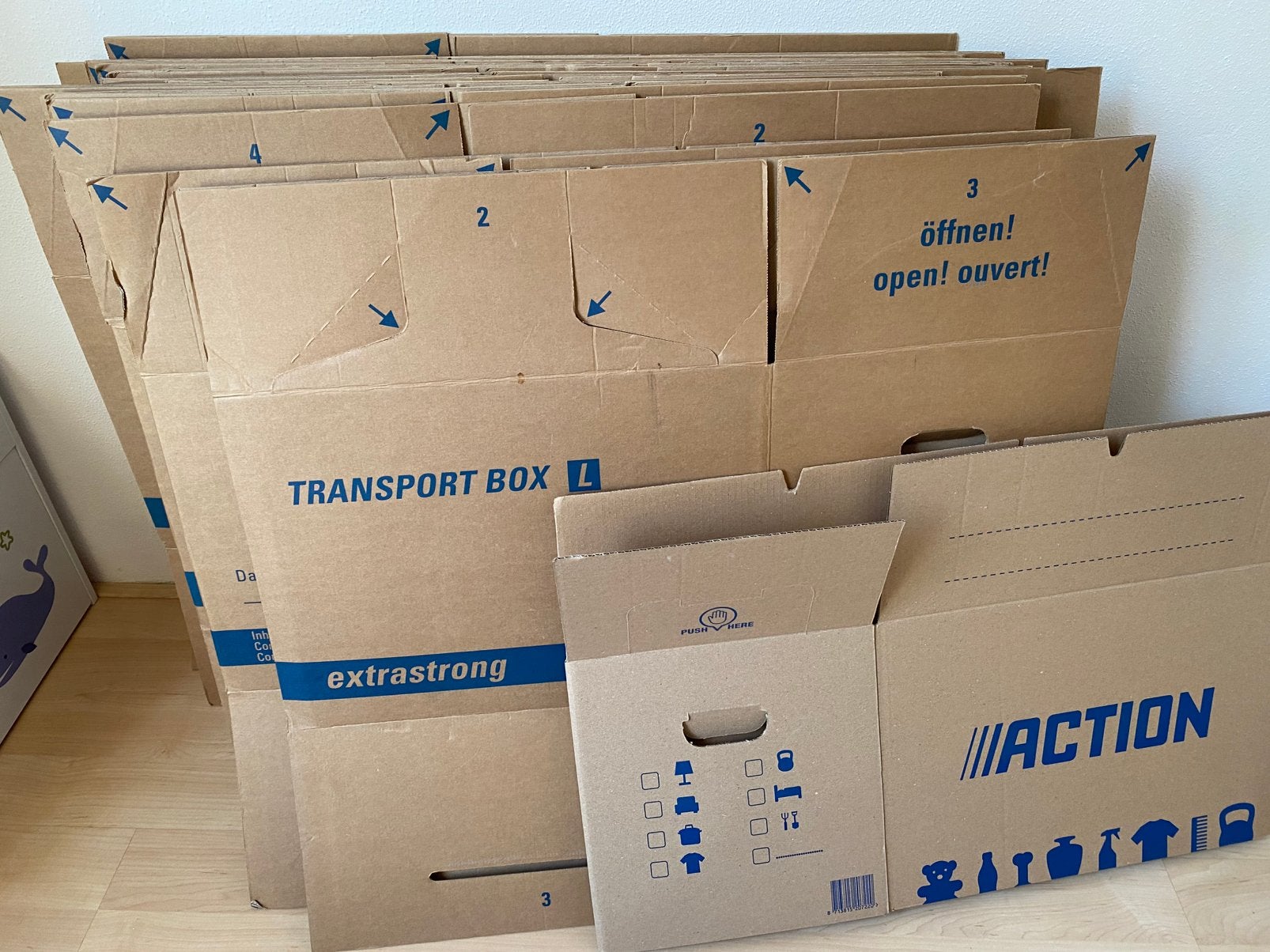 Verhuisdozen, Ophalen, 40 tot 60 cm, 50 tot 75 cm, 35 tot 50 cm