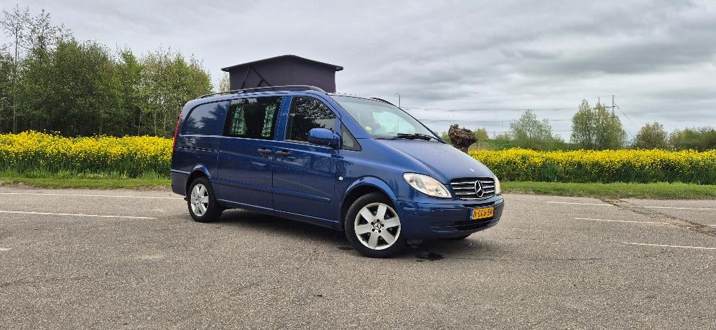 Mercedes Vito V6 Automaat Camperbus – hefdak 4p., 183.xxx km, Caravans en Kamperen, Campers, Particulier, tot en met 2, Buscamper of Camperbus