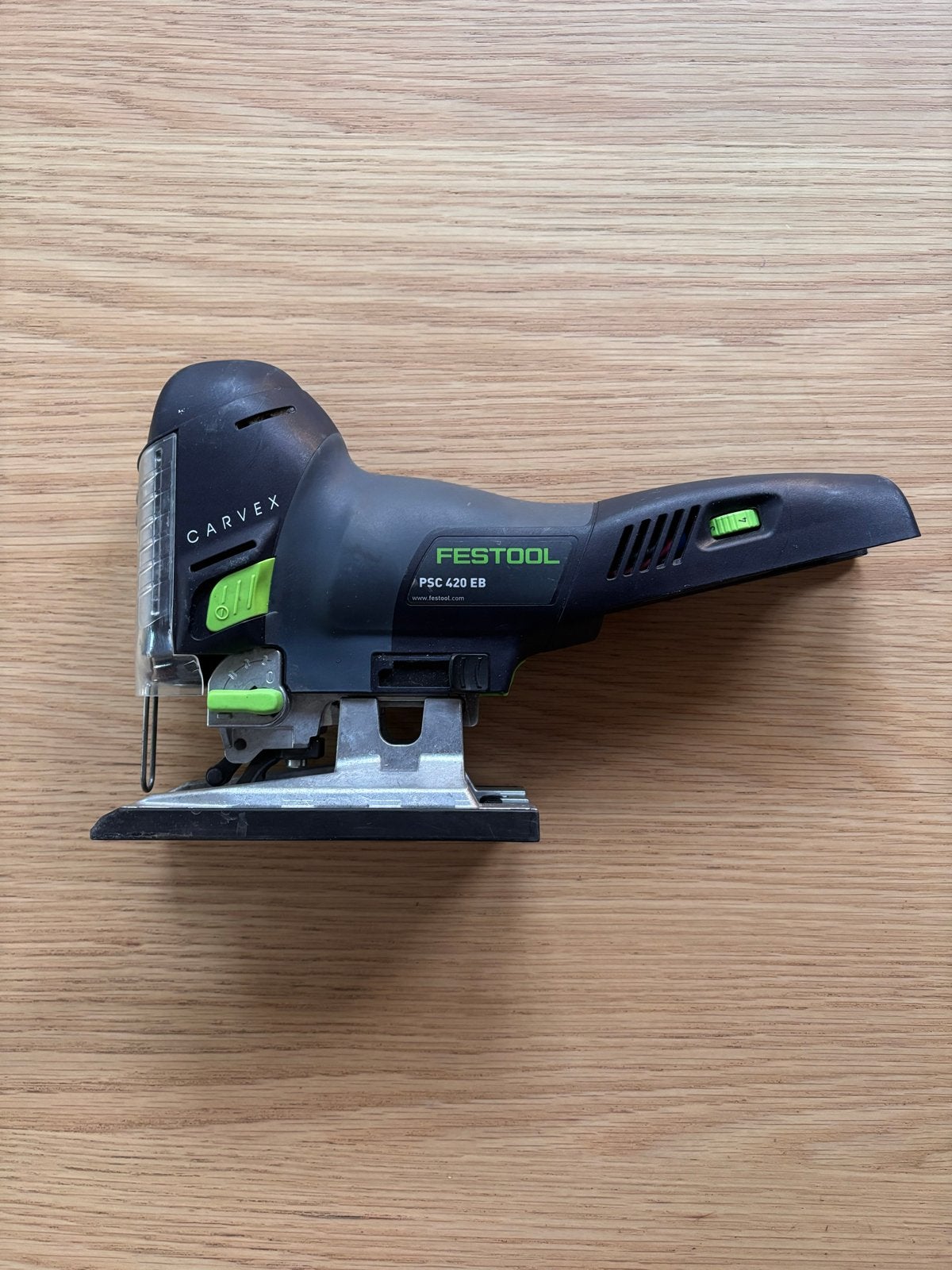 Festool Carvex PSC 420 EB Accu Decoupeerzaag, Gebruikt, 600 tot 1200 watt, Ophalen of Verzenden, Decoupeerzaag