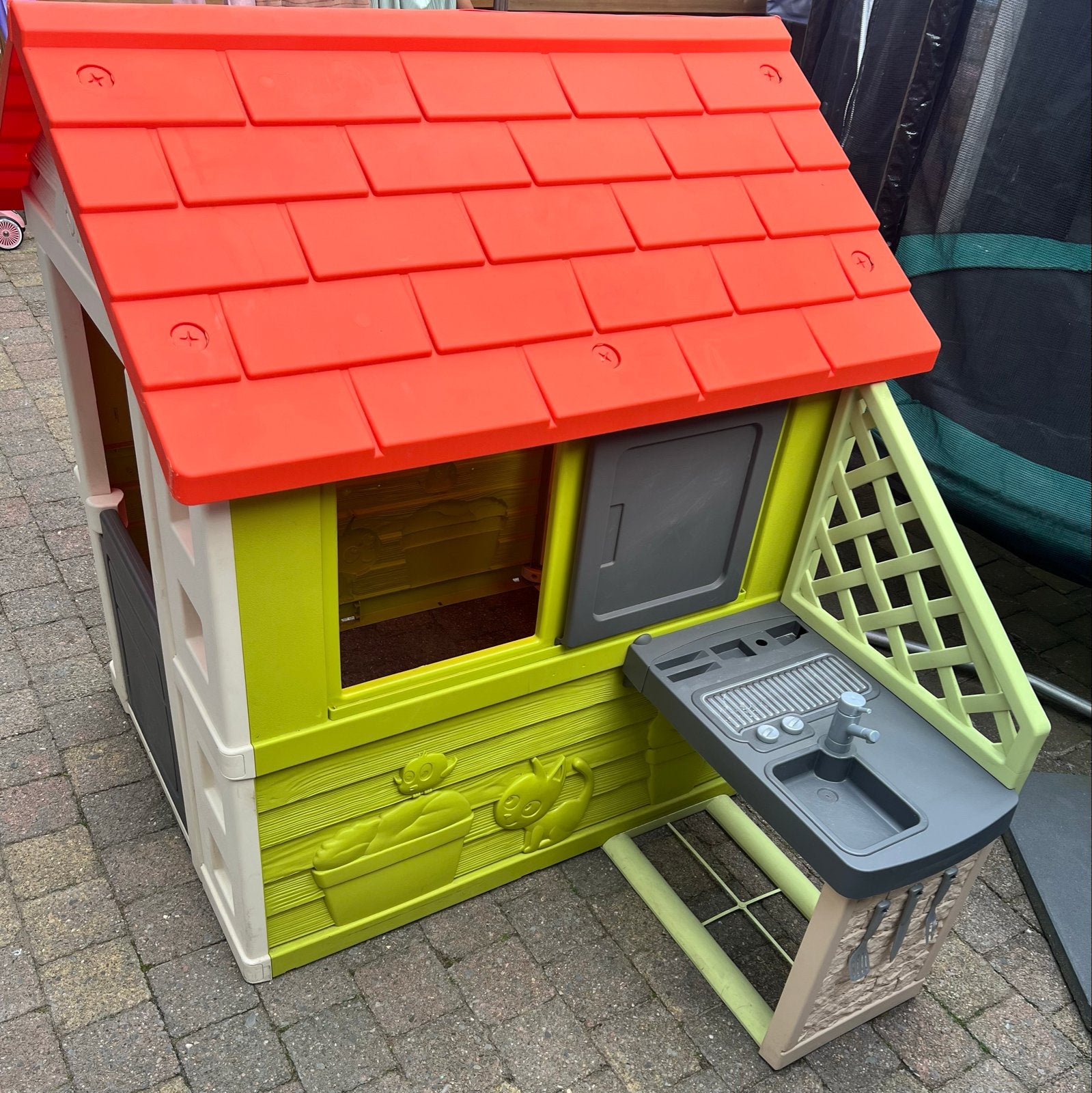 Smoby Speelhuisje met Keuken, Kinderen en Baby's, Ophalen, Zo goed als nieuw, Kunststof