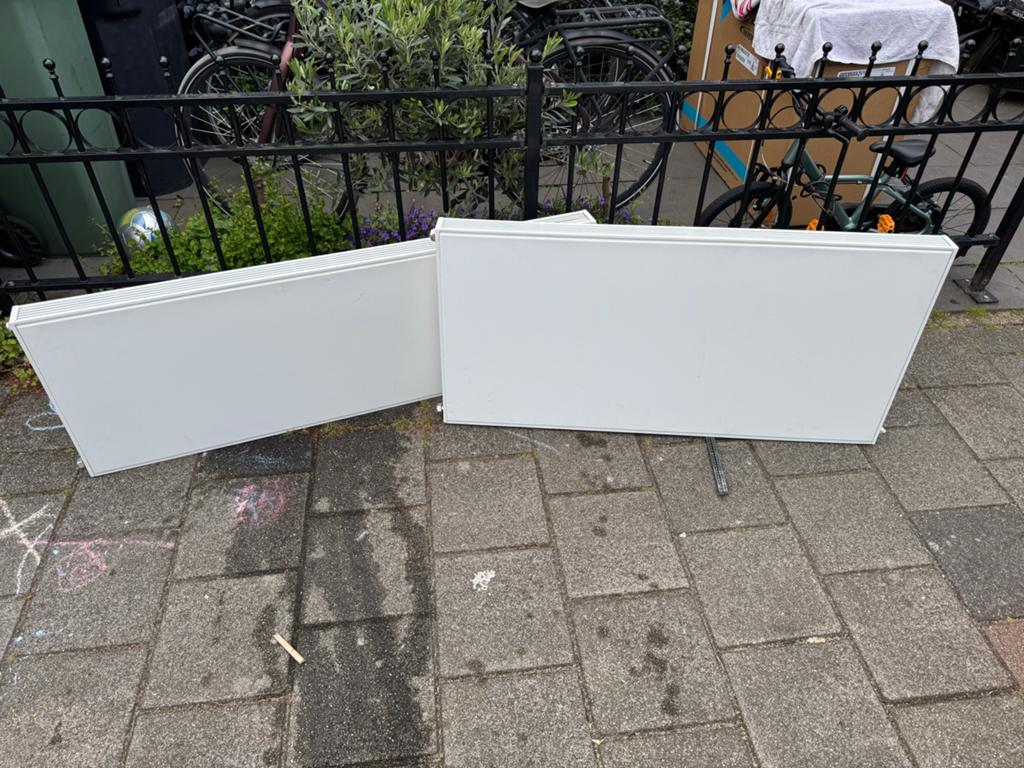 Vasco Flatline radiatoren - 140x50cm en 120x60cm, Doe-het-zelf en Verbouw, Verwarming en Radiatoren, Ophalen, 30 tot 80 cm, Gebruikt