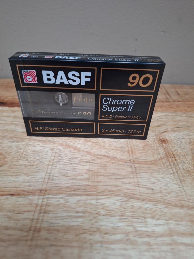 BASF Chrome Super II 90 HiFi Stereo Cassette - Nieuw, Cd's en Dvd's, Cassettebandjes, Ophalen of Verzenden