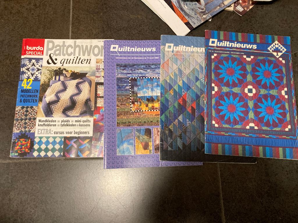 Boeken patchwork burda quilter. 2 Euro per stuk metpatronen, Verzenden, Zo goed als nieuw, Handborduren, Patroon