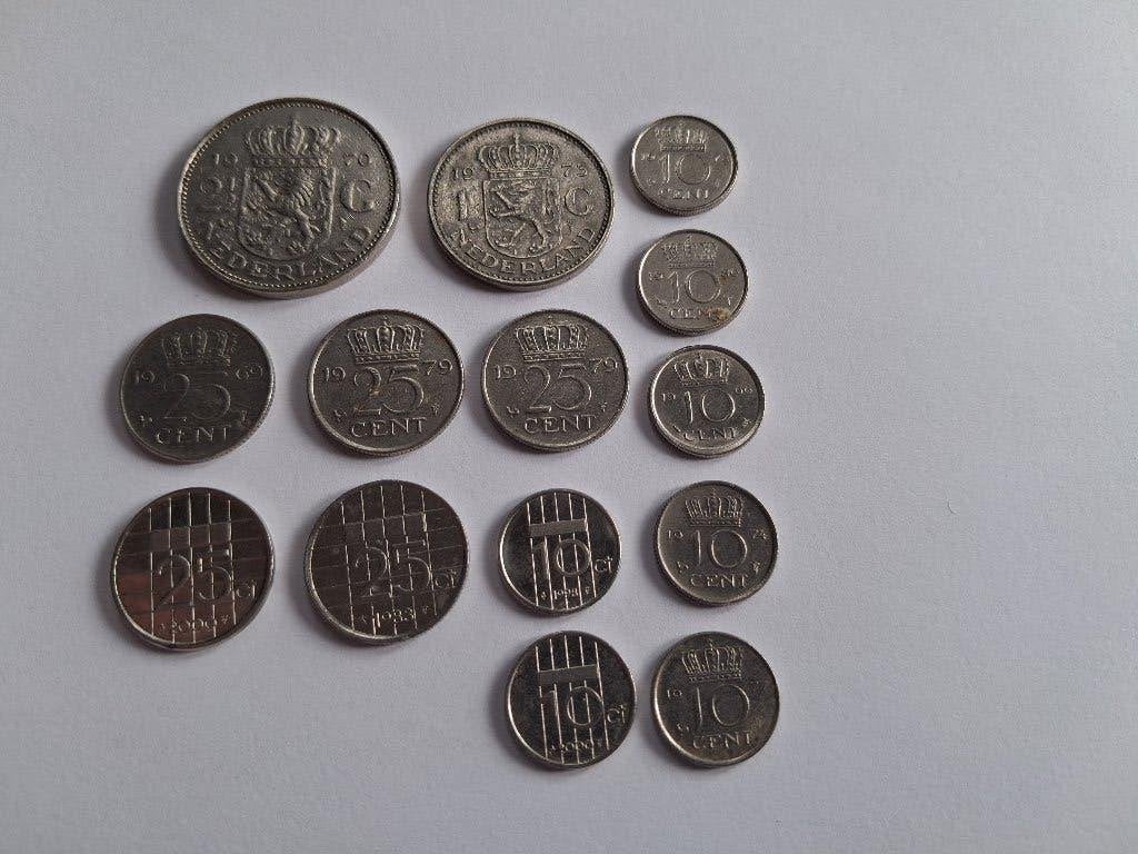 NL dubbeltjes , kwartjes , gulden , rijksdaalder - Lotje, Postzegels en Munten, Munten | Nederland, Ophalen of Verzenden, Koningin Juliana