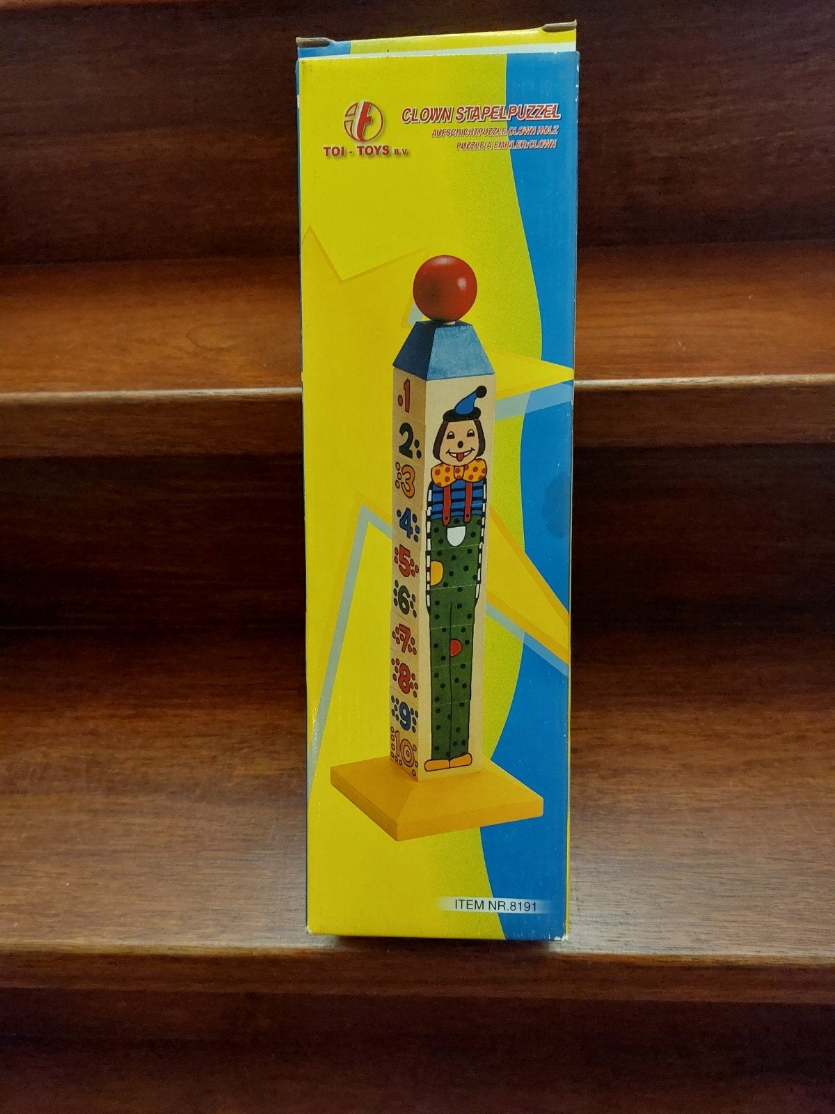 Nieuw houten clown stapelpuzzel van Toi-Toys, Ophalen of Verzenden, Nieuw, Overige typen