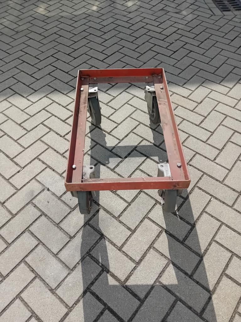 Stevige transportkar op wielen - 82x51x30 cm, Ophalen of Verzenden