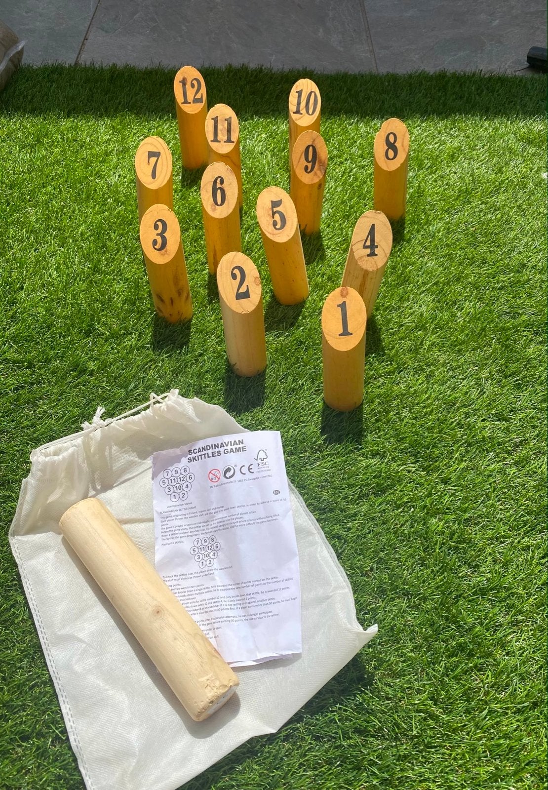 Fins kegelspel / Mölkky spel van hout - Z.g.a.n., Ophalen of Verzenden, Zo goed als nieuw