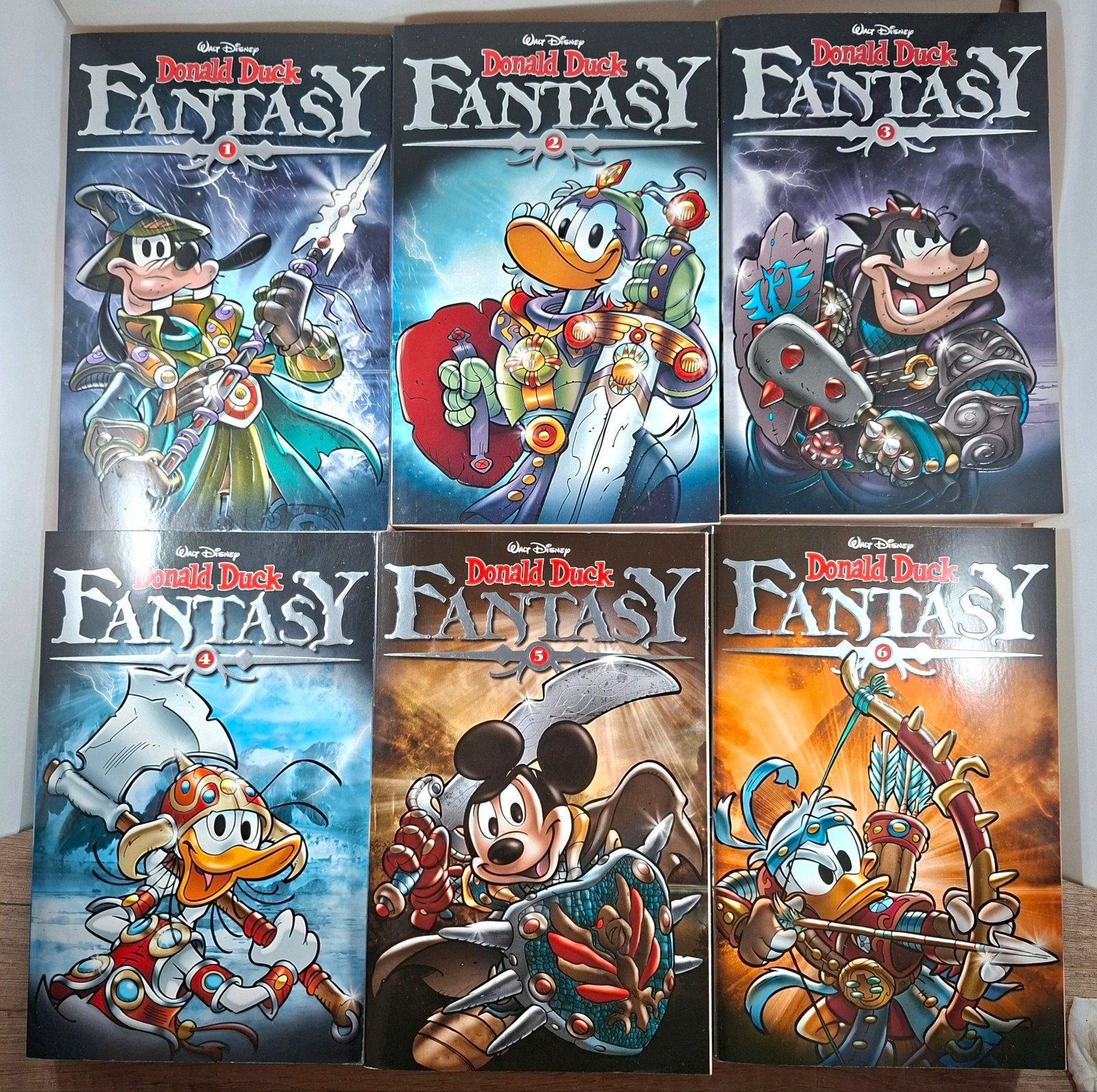 Donald Duck Fantasy Pockets complete reeks 1 t/m 6 z.g.a.n., Ophalen of Verzenden, Zo goed als nieuw