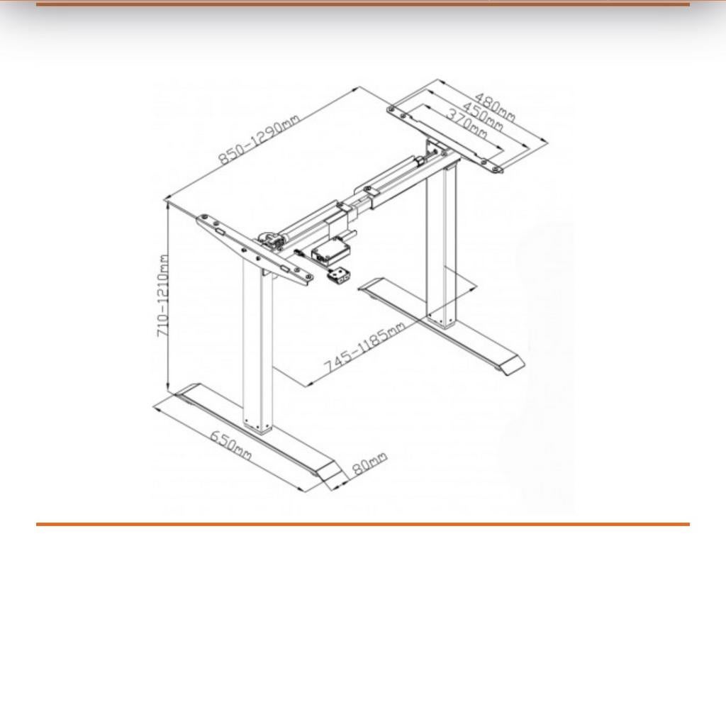 Nieuwe Zit-sta Werkplek met Wit Blad en Witte Poten, Huis en Inrichting, Tafels | Eettafels, Ophalen, 100 tot 150 cm, Metaal, Rechthoekig