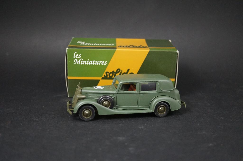 Solido Packard militaire sedan 1937 - 1/43 - TOP, Ophalen of Verzenden, Zo goed als nieuw, Auto, Solido