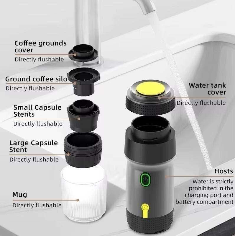 Foto 14 van Draagbare 3-in-1 Koffiemachine op accu!