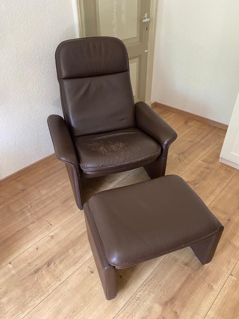 De Sede ds50 lounge chair (vintage stoel), Huis en Inrichting, Fauteuils, Ophalen, Zo goed als nieuw, 50 tot 75 cm, Leer