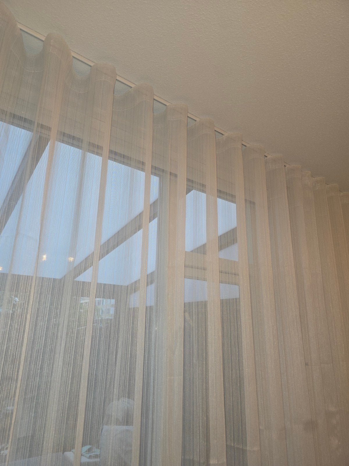 Vtrage met waveplooi nieuw, Huis en Inrichting, Ophalen of Verzenden, Vitrage