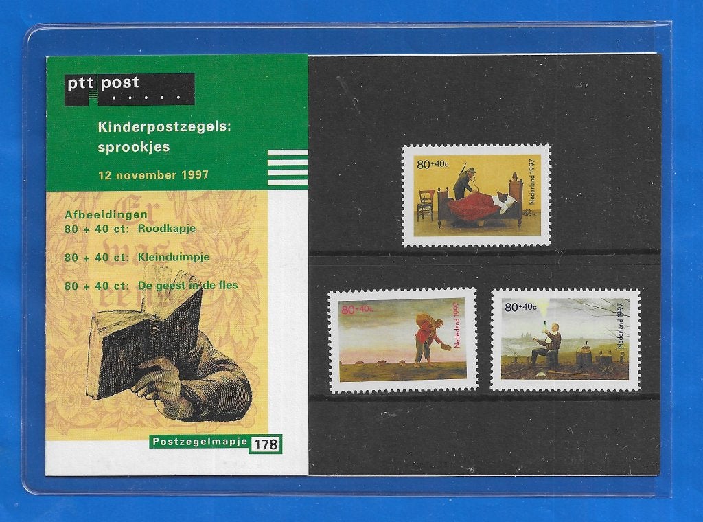 Postzegelmapje 178 - Kinderpostzegels 1997 Sprookjes, Verzenden, Na 1940, Postfris