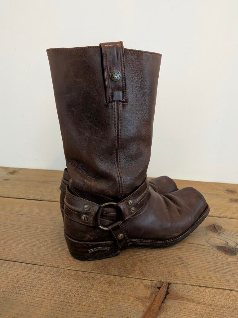 Bruine hoge Sendra biker laarzen Vibram zool maat 42, Kleding | Heren, Schoenen, Sendra, Bruin, Boots, Ophalen of Verzenden
