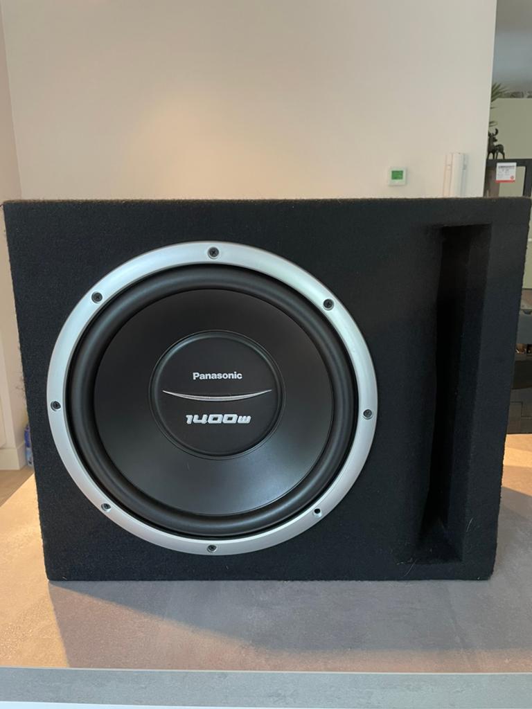 Subwoofer + versterker, Auto diversen, Autospeakers, Ophalen, Gebruikt