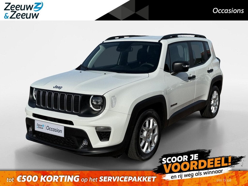 Jeep Renegade 1.5T e-Hybrid Longitude *Automaat*Navi+Camera*, Auto's, Jeep, Bedrijf, Te koop, Renegade, ABS, Airbags, Airconditioning