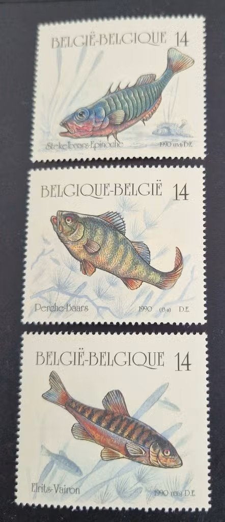 België 1990 - OBP  2383-2386 - vissen - (3 van 4 ), Frankeerzegel, Ophalen of Verzenden, Postfris, Postfris