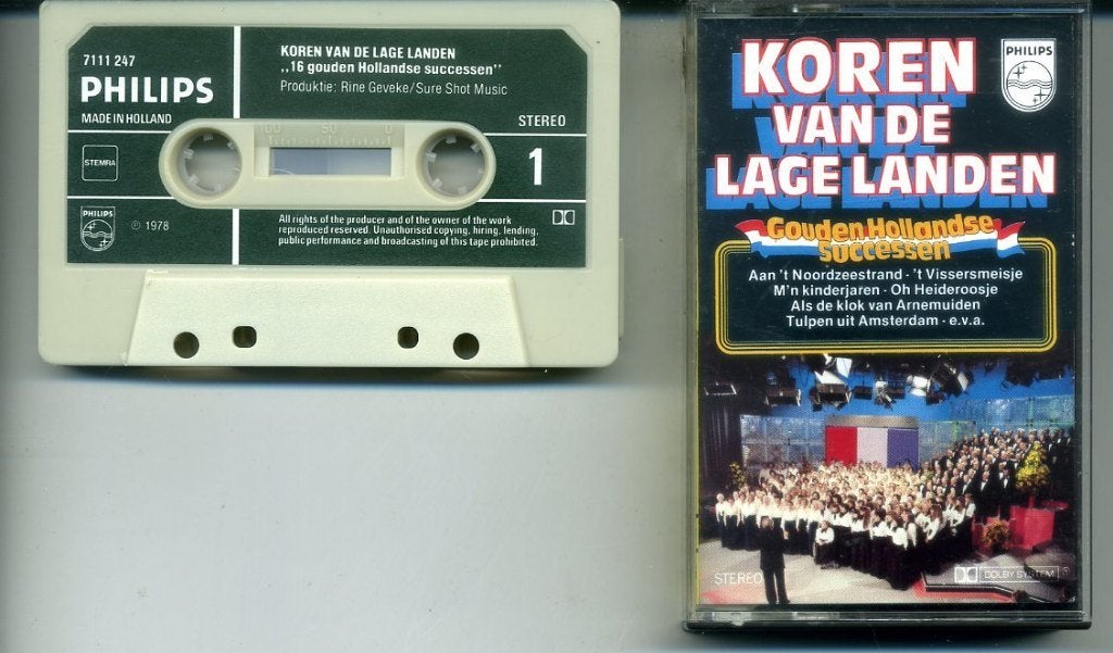 Koren Van De Lage Landen Gouden Hollandse Successen 12 nrs, 1 bandje, Ophalen of Verzenden, Zo goed als nieuw, Origineel