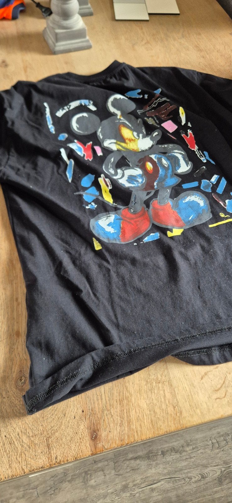 moncler t shirt xxl  en mad mouse xxl, Kleding | Heren, Ophalen, Zo goed als nieuw, Overige maten, Zwart
