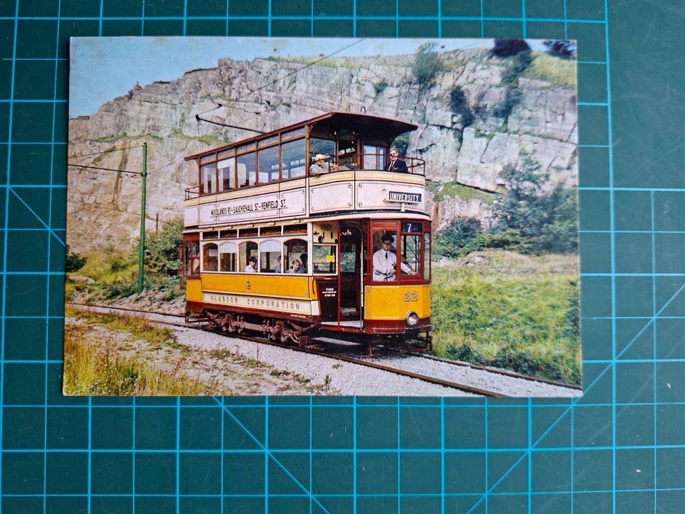 ansichtkaart, Tram., Ophalen of Verzenden, Zo goed als nieuw, Tram, Kaart of Prent
