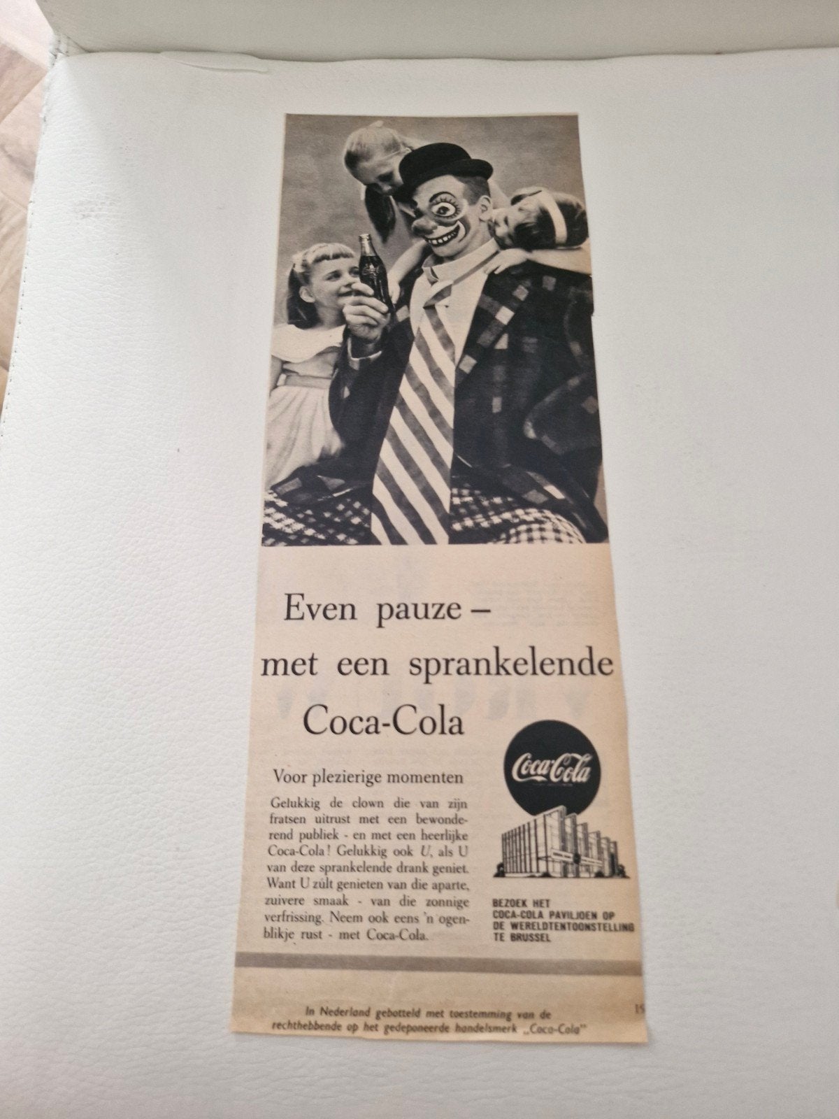 5 Verschillende Coca-Cola Advertenties - Vintage Reclame, Ophalen of Verzenden, Gebruikt, Reclamebord