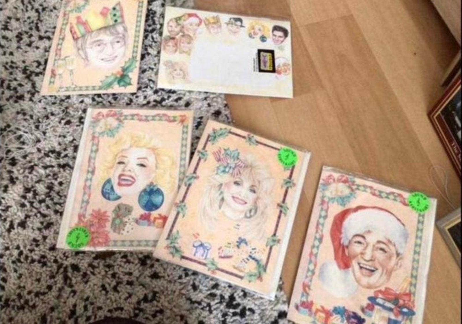 4 Kerst muziekkaarten bekende figuren  🌺 zie de info, Ophalen of Verzenden, Zo goed als nieuw