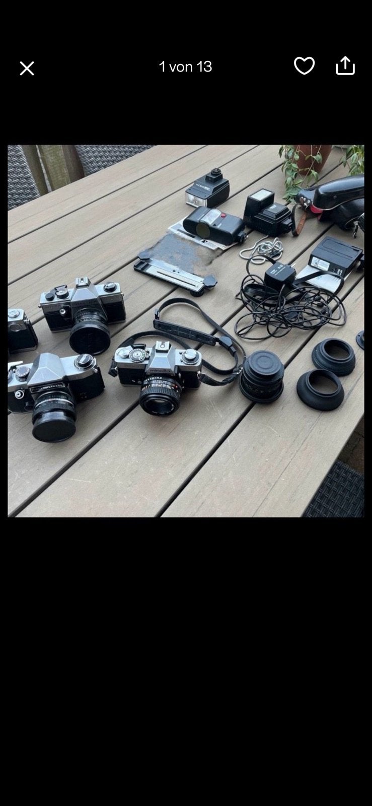 Fotoapparat, Audio, Tv en Foto, Fotocamera's Analoog, Ophalen, Gebruikt, Spiegelreflex, Overige Merken