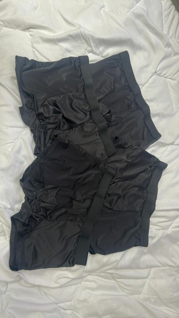 4 zwarte boxershorts Satijnachtige stof Maat S  1x gedragen, Ophalen, Zwart, Boxer