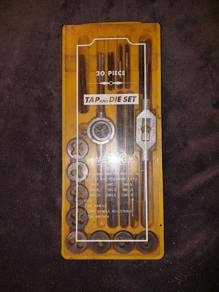 Metrische Tap- en Snijset 20-delig, Ophalen, Gebruikt