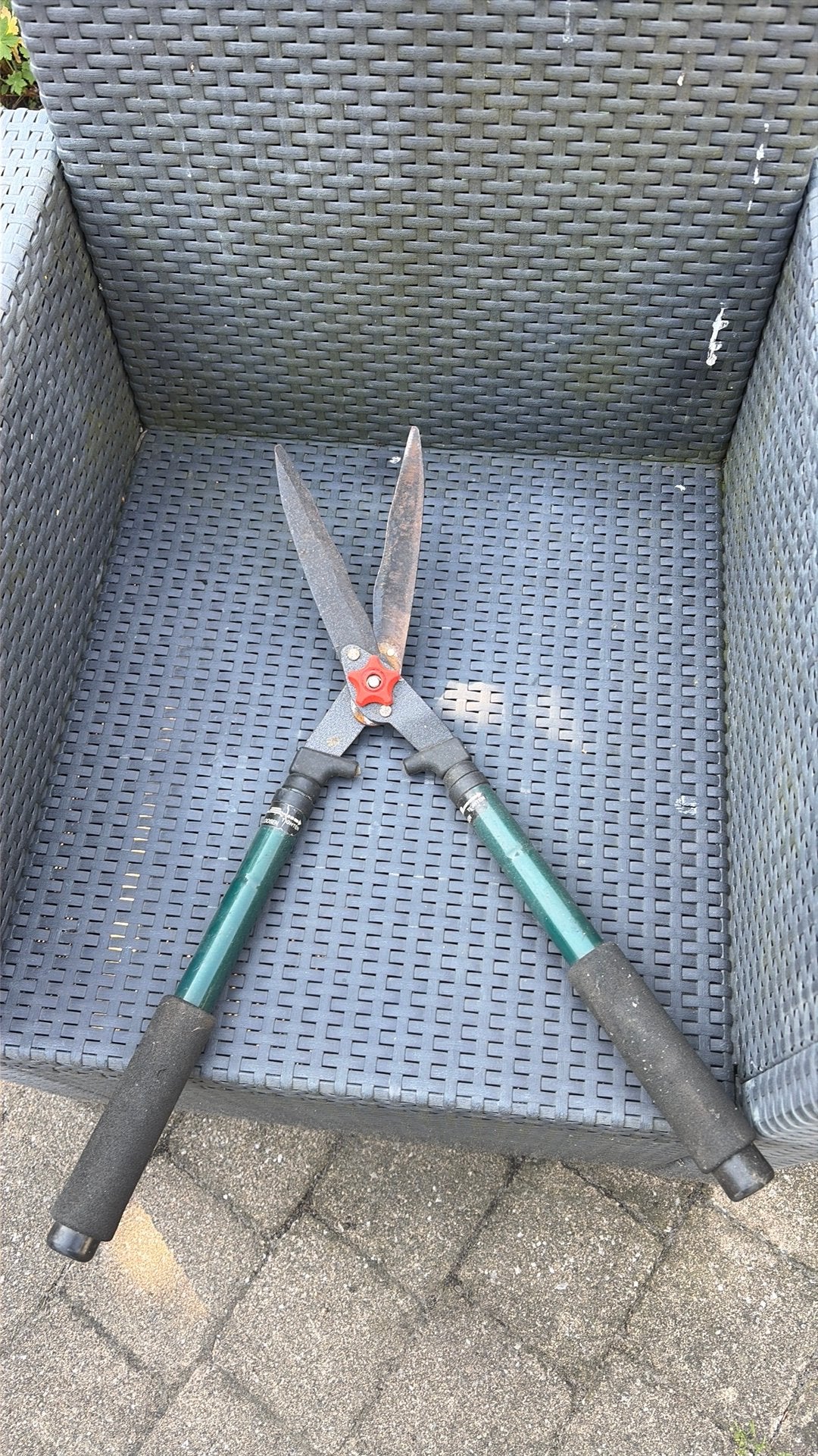 Telescopische heggenschaar, Ophalen of Verzenden, Gebruikt, Handmatig