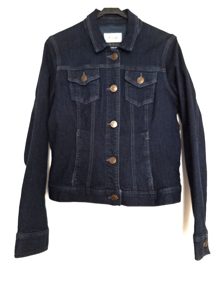 NU 5,00 Nieuw donkerblauw denim jasje - by KIABI - Maat 44, Ophalen of Verzenden, Nieuw, Maat 42/44 (L), Blauw