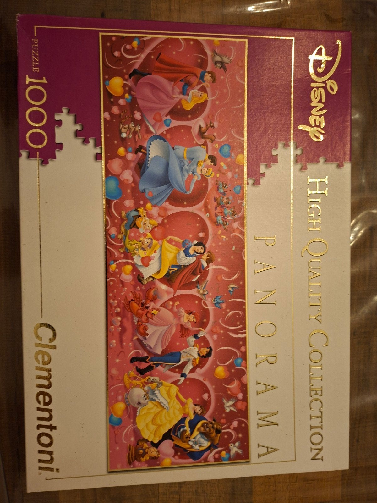 Disney Prinsessen Panorama Legpuzzel 1000 stukjes Clementoni, Ophalen, Meer dan 50 stukjes, Gebruikt, 6 jaar of ouder