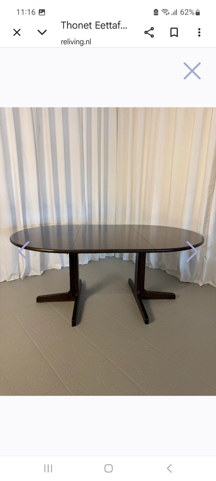 Thonet uitschuifbare tafel en 6 Tonet stoelen, Huis en Inrichting, Ophalen, Gebruikt, Rond, 100 tot 150 cm