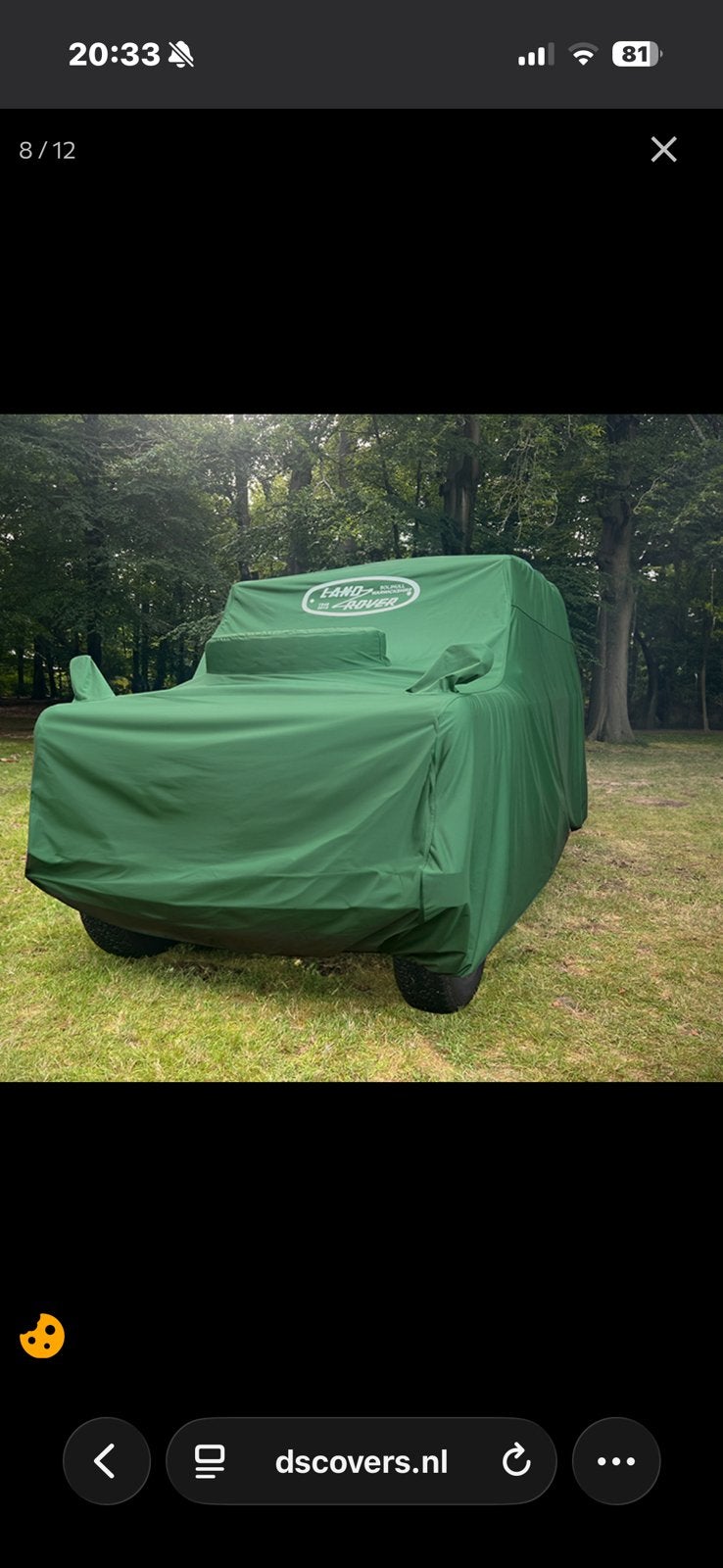 Land rover series 2a 88 autohoes - op maat, Ophalen of Verzenden, Zo goed als nieuw, Op maat