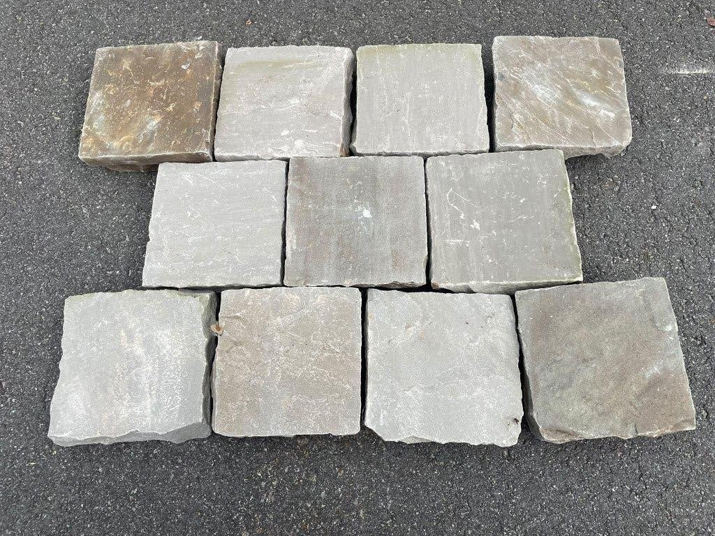 Kandla Grey 14x14x5-7 cm 6 m2 40,- p/m2, Tuin en Terras, Nieuw, Natuursteen, Terrastegels, 5 tot 10 m²