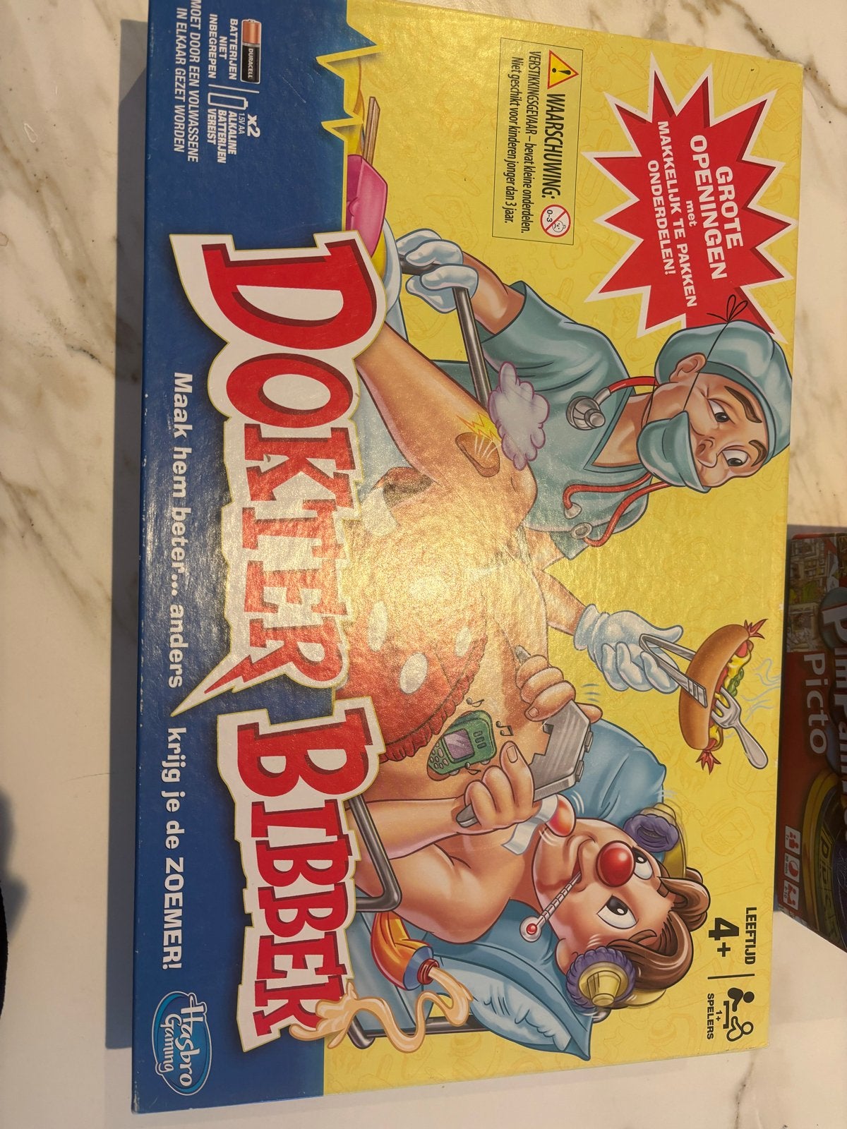 Dokter Bibber spel van Hasbro - Zo goed als nieuw!, Een of twee spelers, Ophalen, Zo goed als nieuw