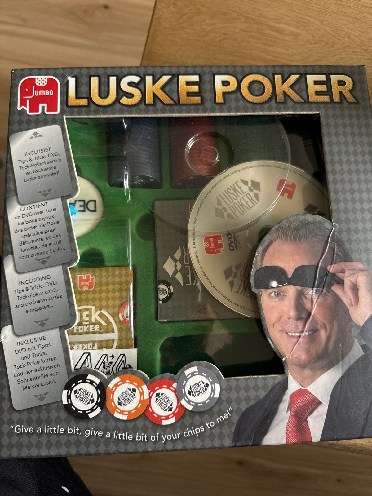 Jumbo Luske Poker Set - Nieuw en Ongebruikt, Drie of vier spelers, Ophalen of Verzenden, Nieuw