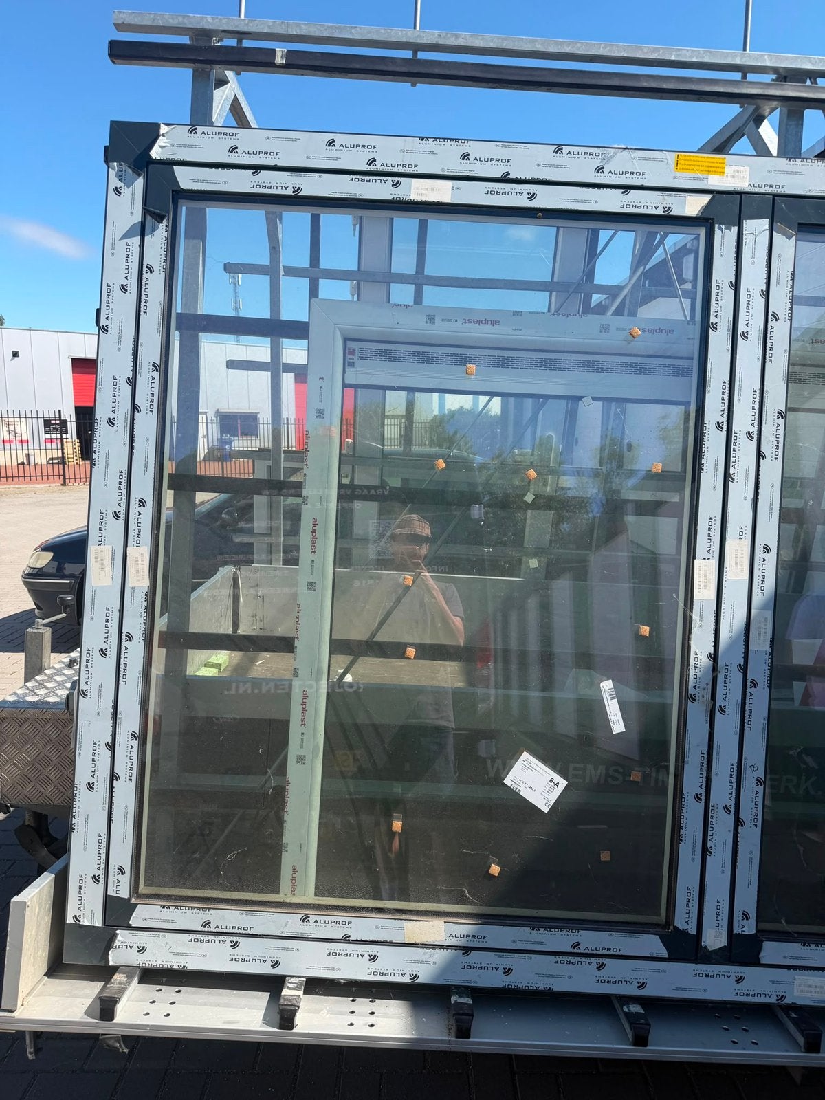 Aluminium Aluprof kozijn nieuw!, Ophalen of Verzenden, 150 tot 225 cm, Inclusief glas, Raamkozijn