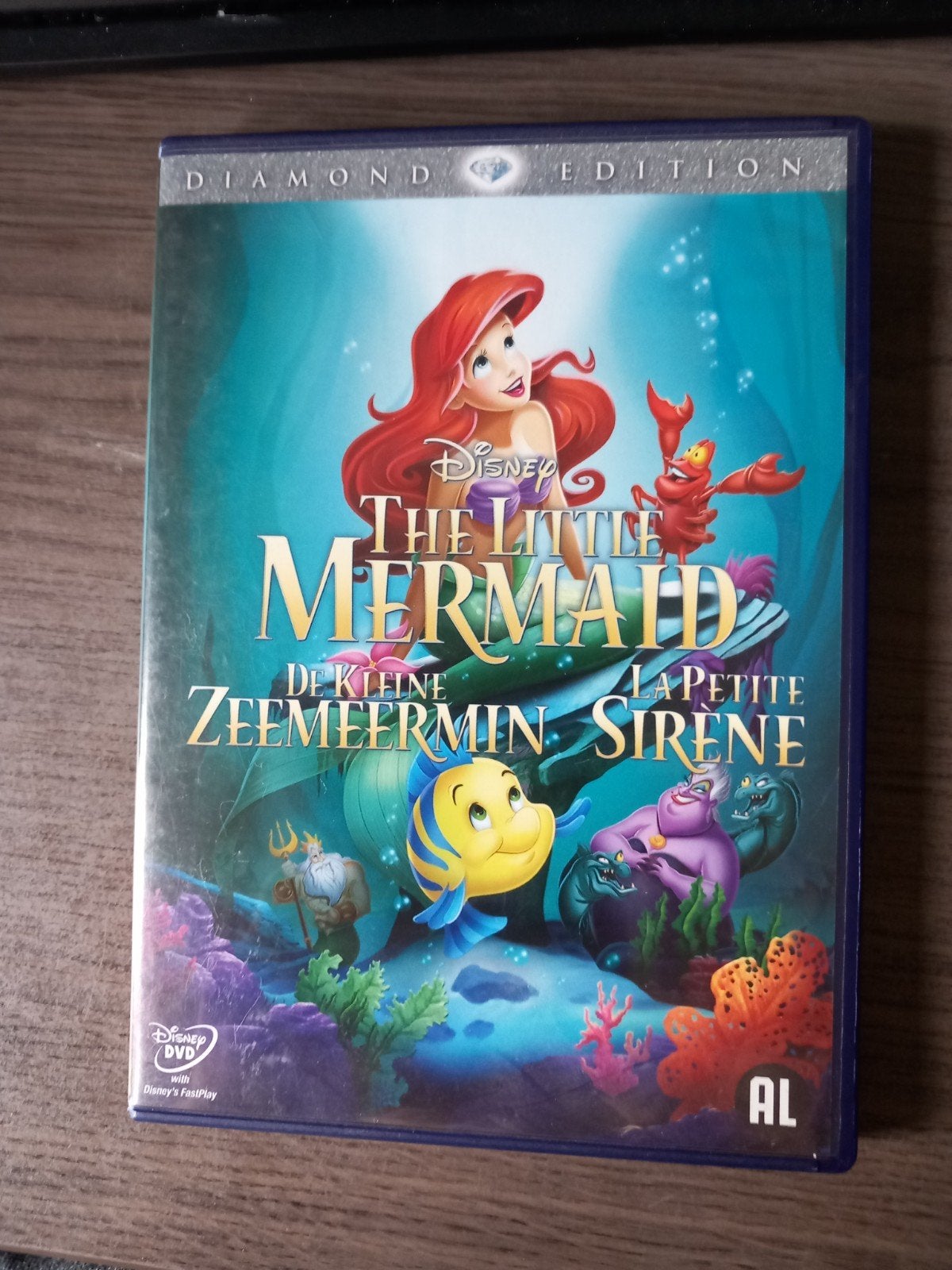 Disney De Kleine Zeemeermin Diamond Edition DVD, Animatie, Nederlands, Ophalen of Verzenden, Zo goed als nieuw