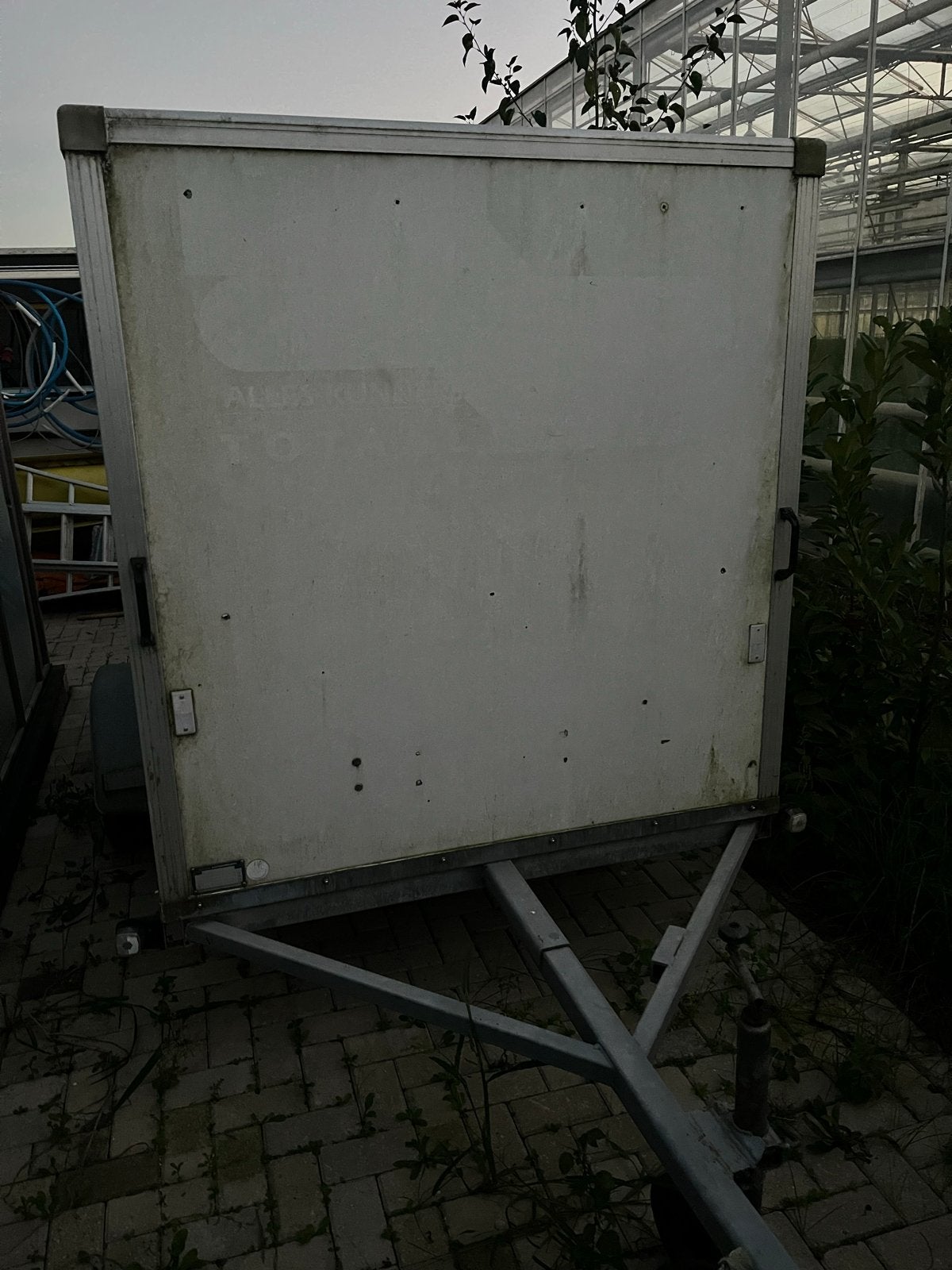 Gesloten aanhangwagen 250x150x150, Ophalen, Gebruikt
