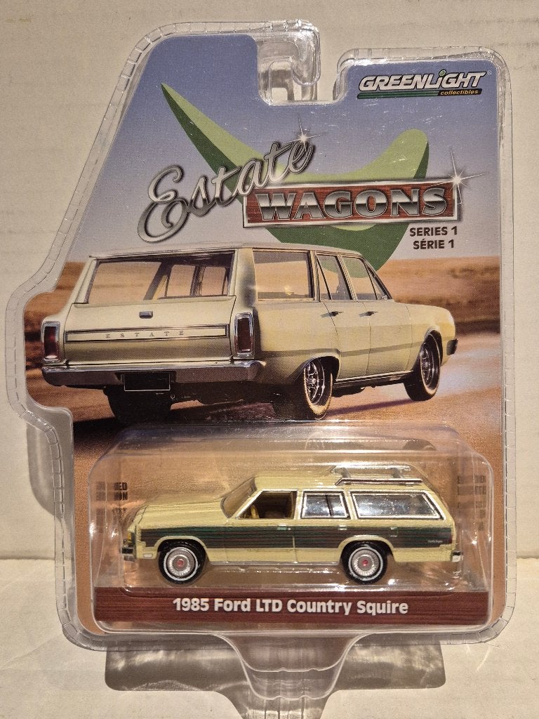 Greenlight 1/64 1985 Ford LTD Country Squire (Greenmachine), Ophalen of Verzenden, Nieuw, Auto