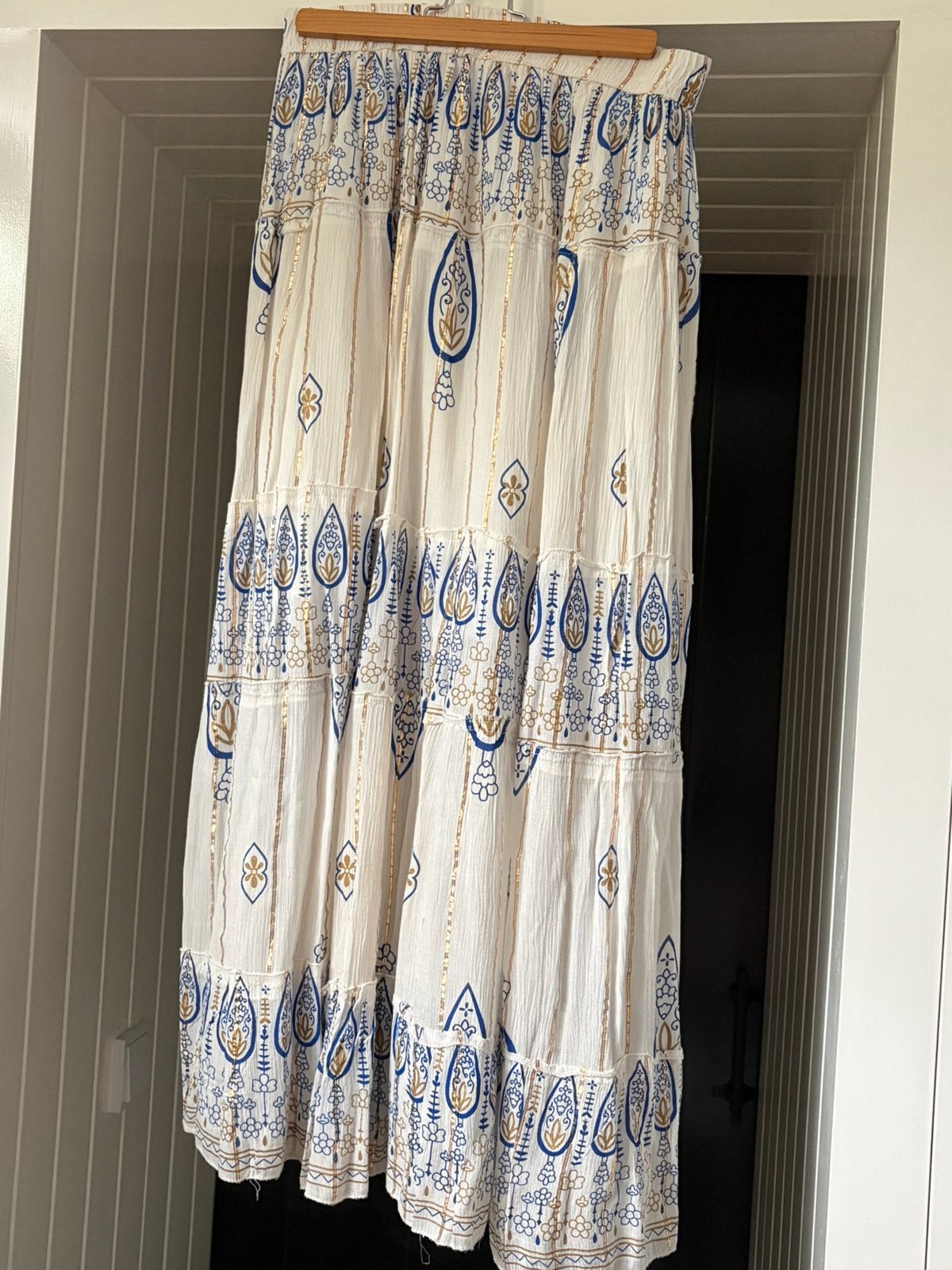 Ibiza style rok met korte onderrok - one size, Kleding | Dames, Rokken, Maat 38/40 (M), Wit, Nieuw, Ophalen of Verzenden