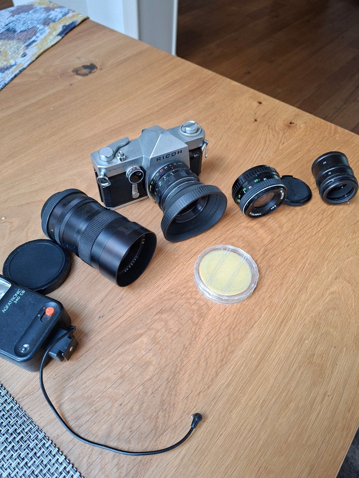 complete set Rico Single X TLS, Ophalen, Gebruikt, Spiegelreflex, Overige Merken