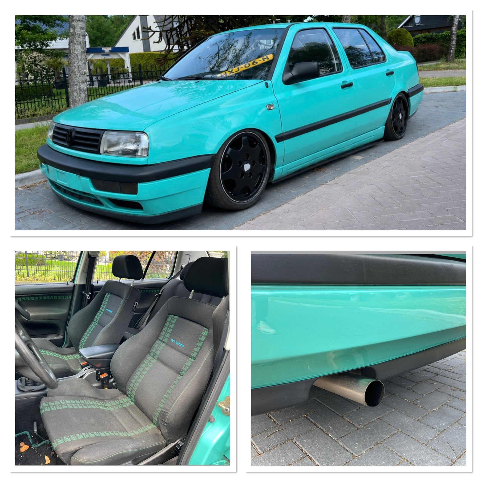 Volkswagen Vento 1.8 1992 porsche mintgroen schroefset, Auto's, Voorwielaandrijving, Stof, Zwart, 4 cilinders
